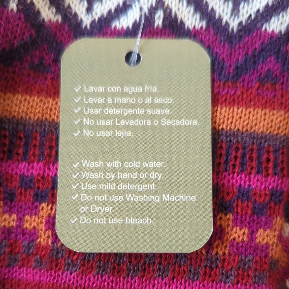 Alpaca Wool Patterned Socks - image 2